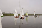 Zeilwedstrijd in de mist